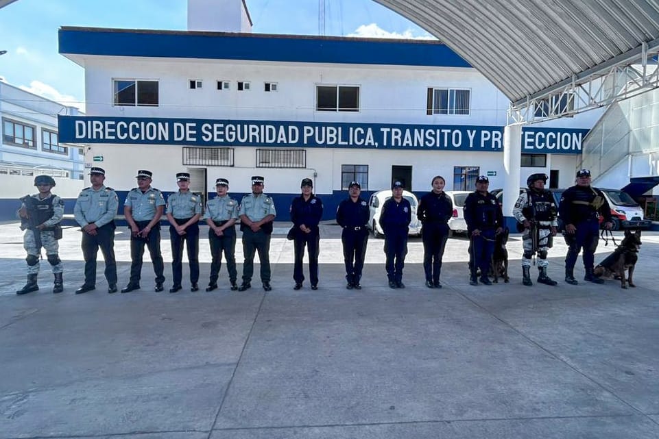 Policía de Huamantla y Guardia Nacional disuaden riña como parte de las acciones de proximidad social
